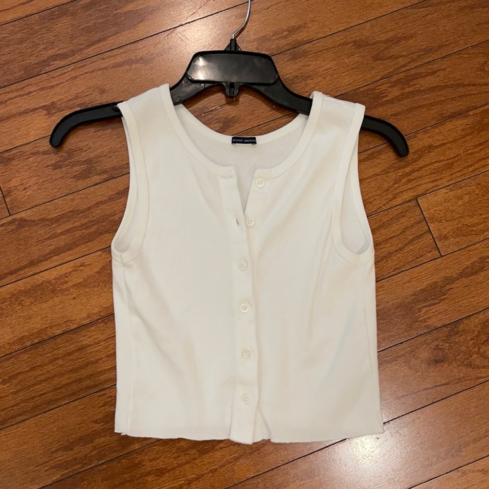Brandy Melville Crop Tank WHITE